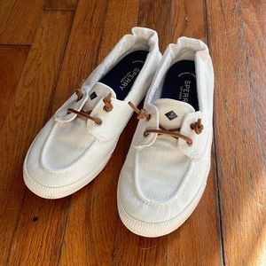 White Sperry Topsiders